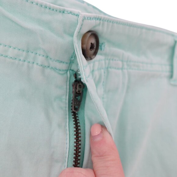 Vineyard Vines Island Shorts Sz 38 Mint Green Garment Dyed Chino Flat Front 7" - Picture 5 of 11